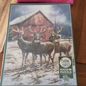 Cobble Hill Winter Deer Puzzle - 1000 Pieces